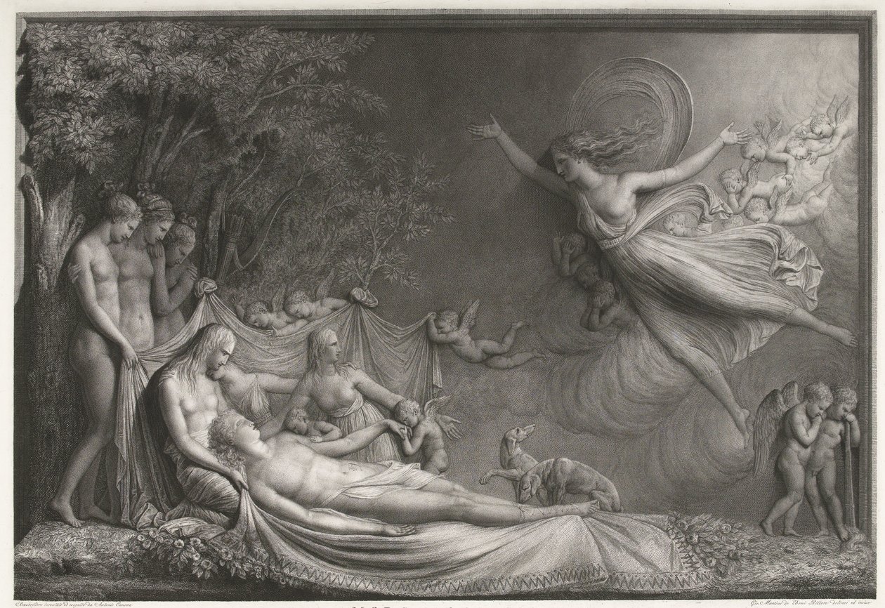 Adonis död av Giovanni Martino dei Boni