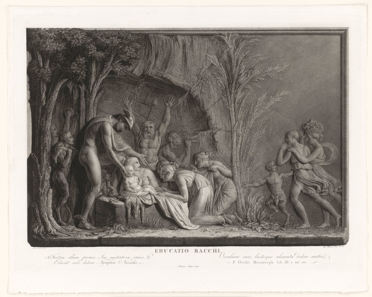 Bacchus utbildning av Giovanni Martino dei Boni
