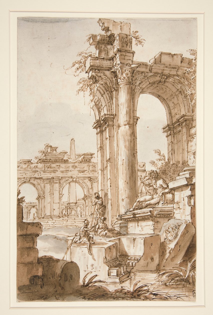 Till Roman Capriccio av Giovanni Paolo Panini