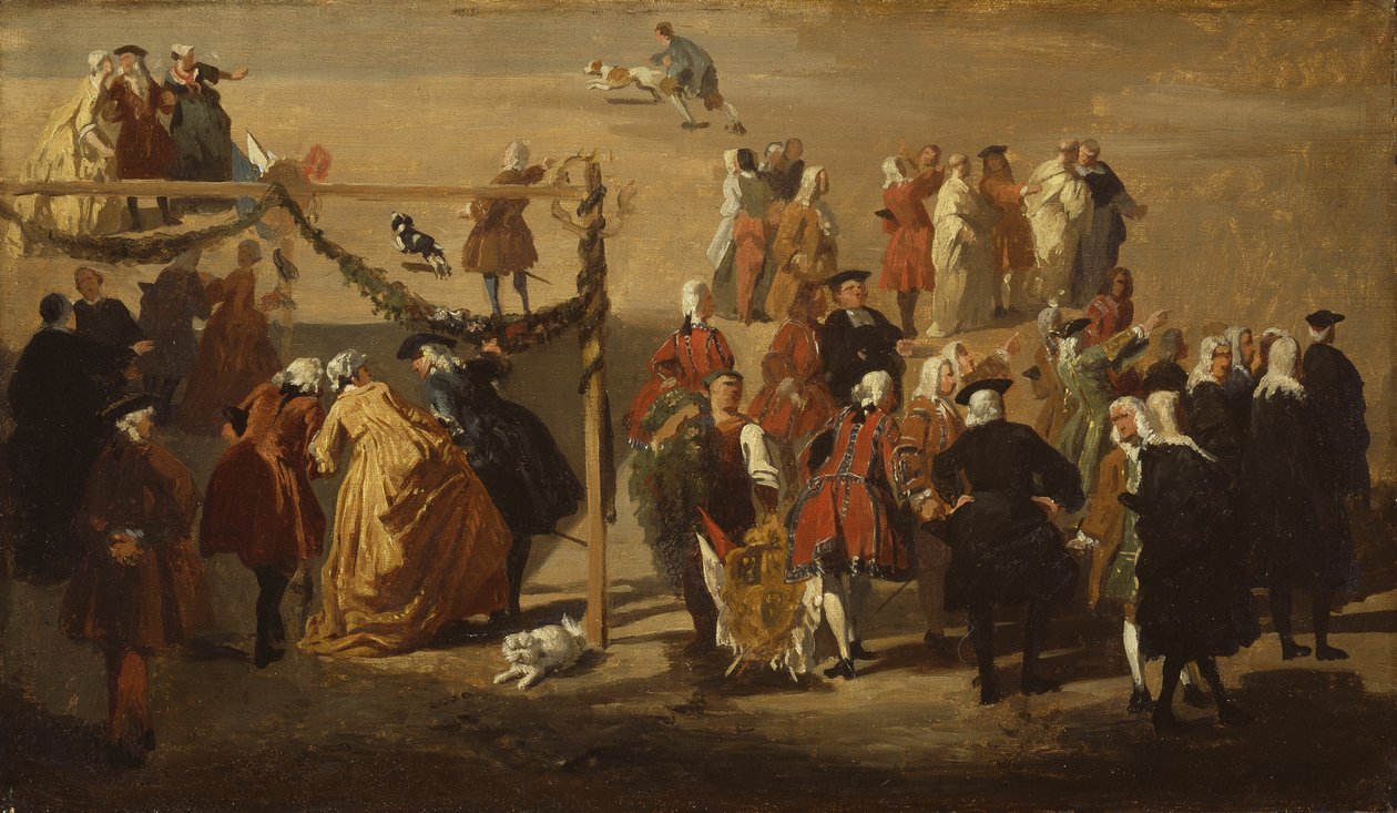 Festival på Piazza Navona av Giovanni Paolo Panini