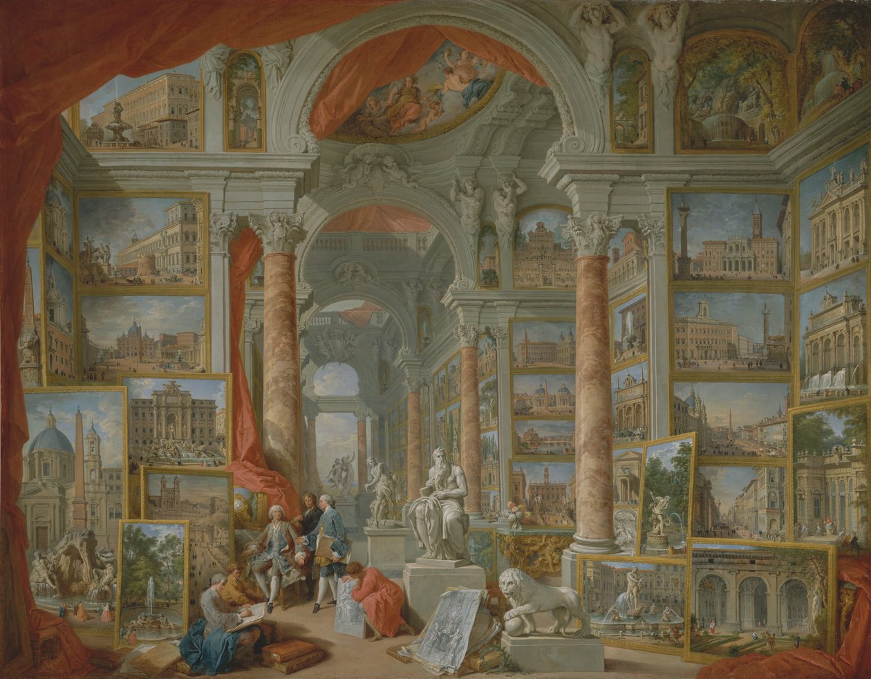 Moderna Rom, 1757. av Giovanni Paolo Panini