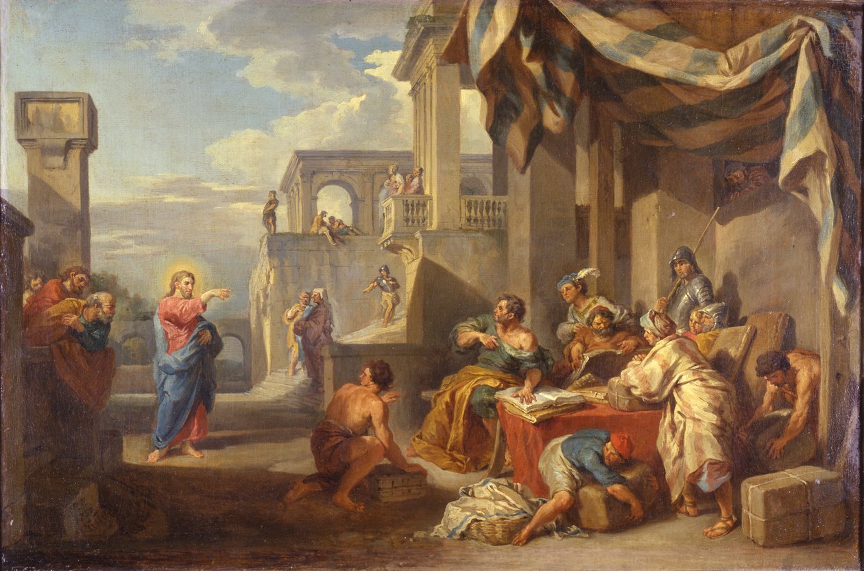 Den helige Matteus kallelse av Giovanni Paolo Panini