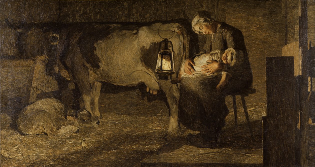 Le due madri De två mödrarna, 1889. av Giovanni Segantini