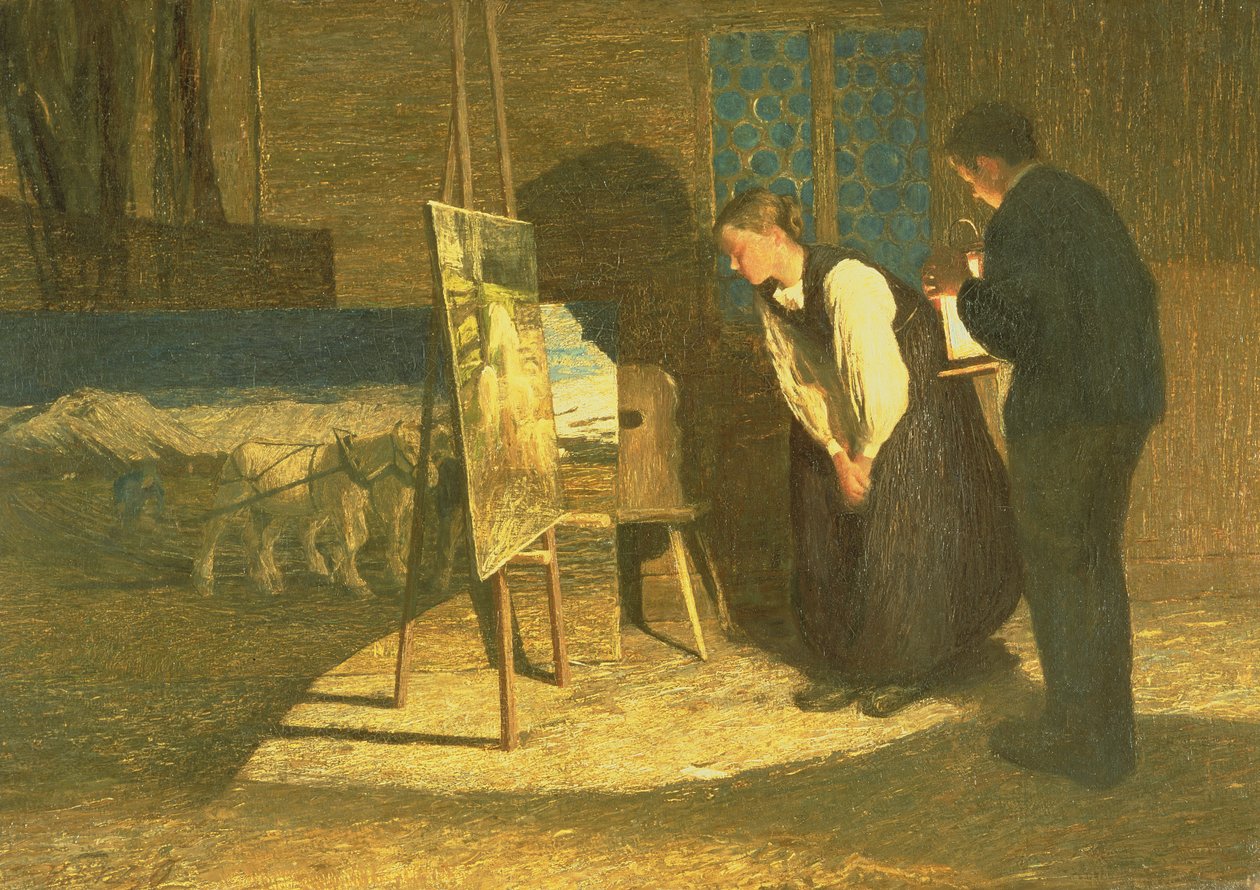 Mina modeller, 1888 av Giovanni Segantini