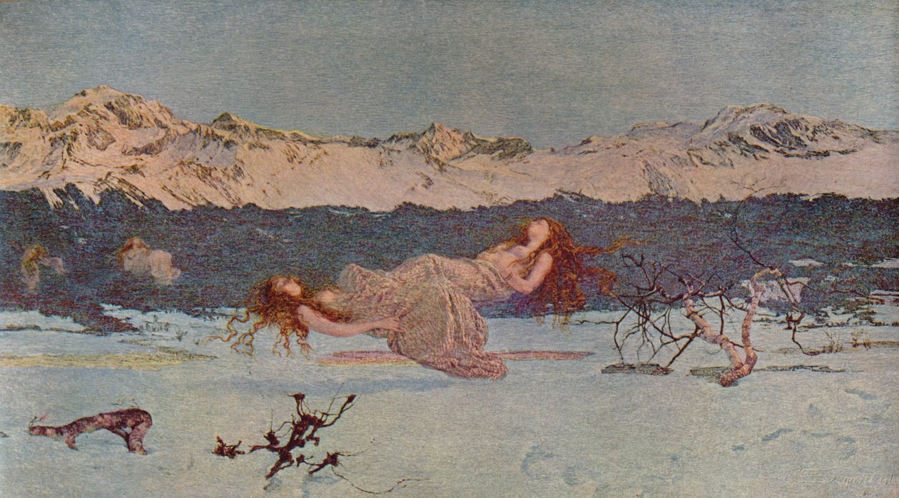 Lyxens straff, 1891 1935 av Giovanni Segantini
