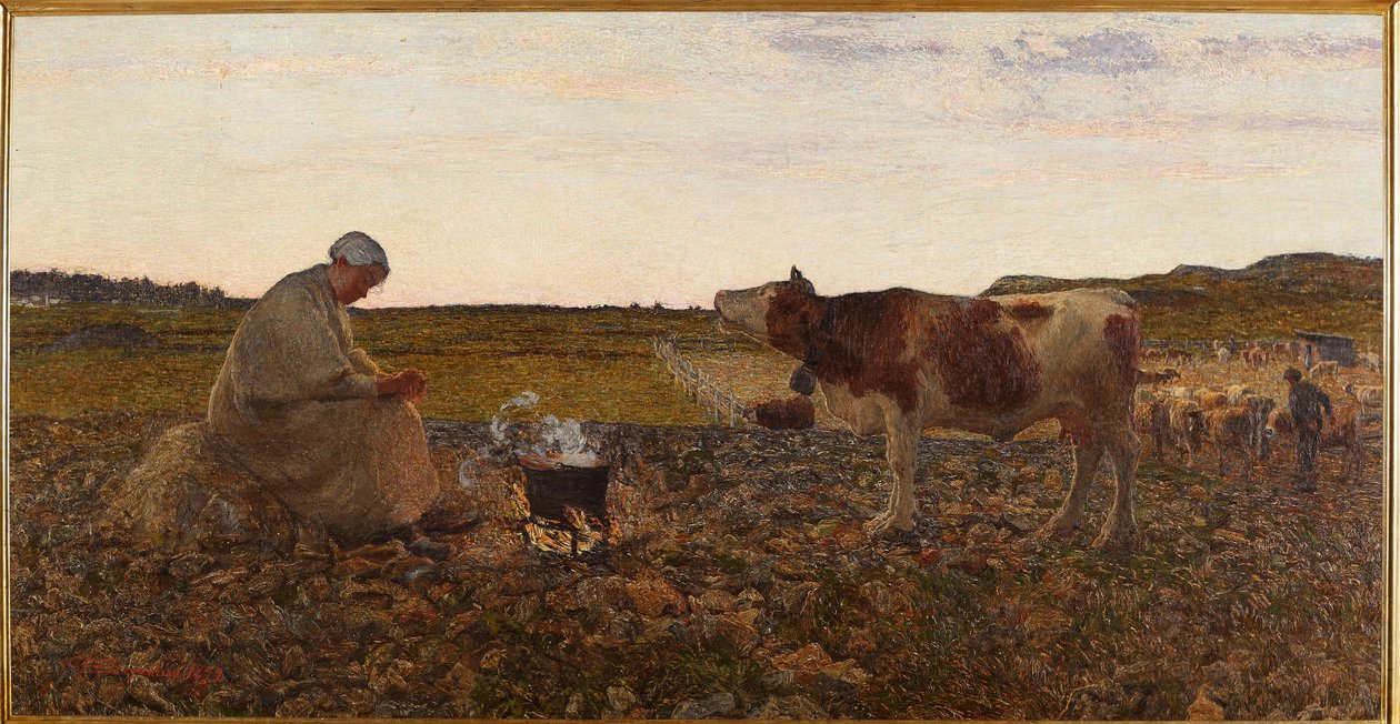 Den sorgliga timmen (målning av Giovanni Segantini