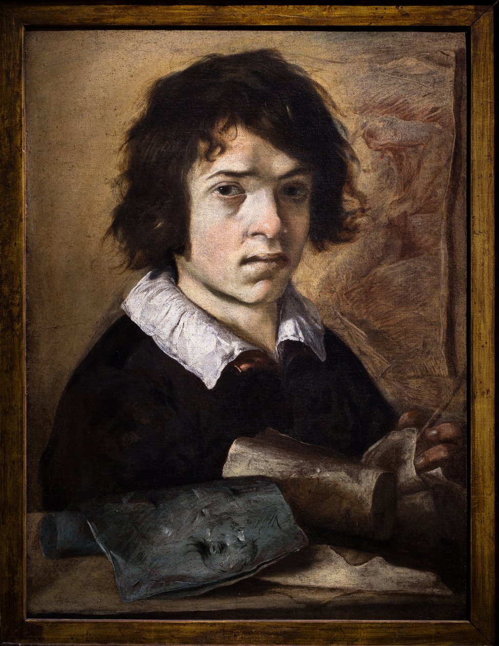 Porträtt av en ung tecknare av Giovanni Serodine