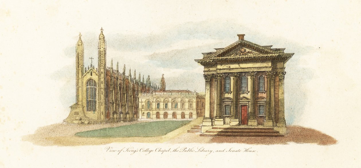 Utsikt över Cambridge University av Giovanni Vendramini