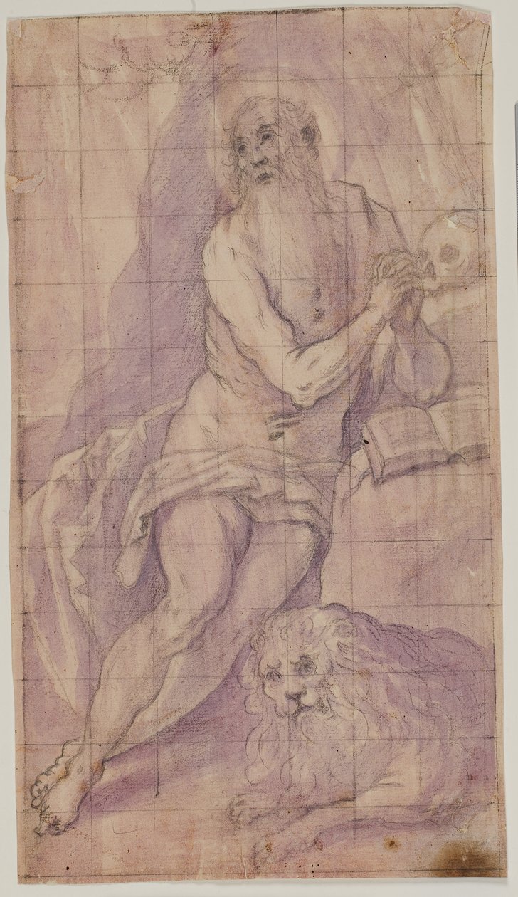 St Hieronymus i vildmarken av Giovanni de Vecchi