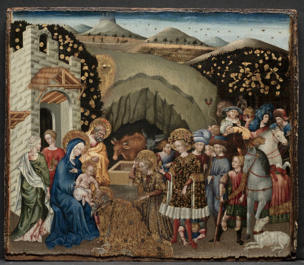 Tillbedjan av Magi av Giovanni di Paolo