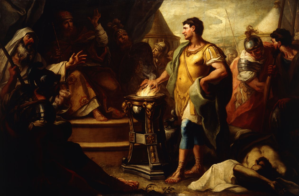 Mucius Scaevola av Girolamo Brusaferro