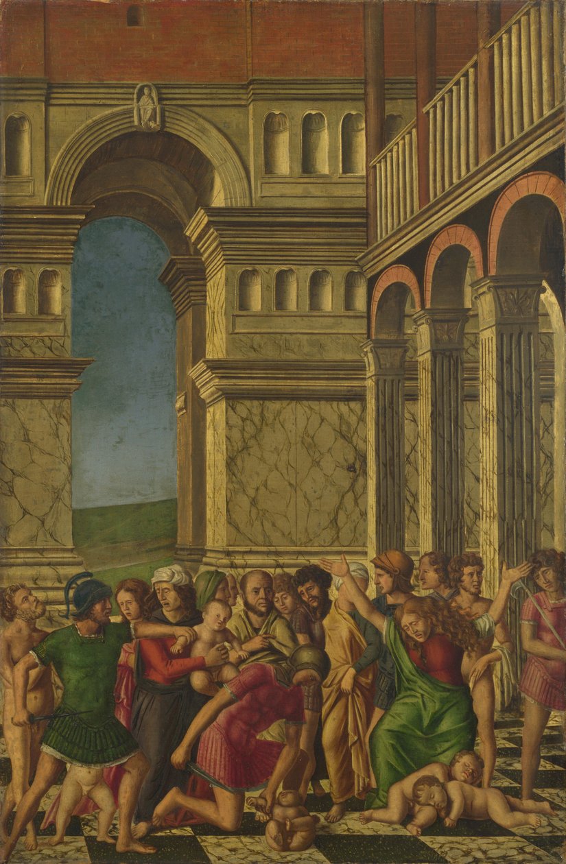 De oskyldigas massaker, ca 1510-1520 av Girolamo Mocetto