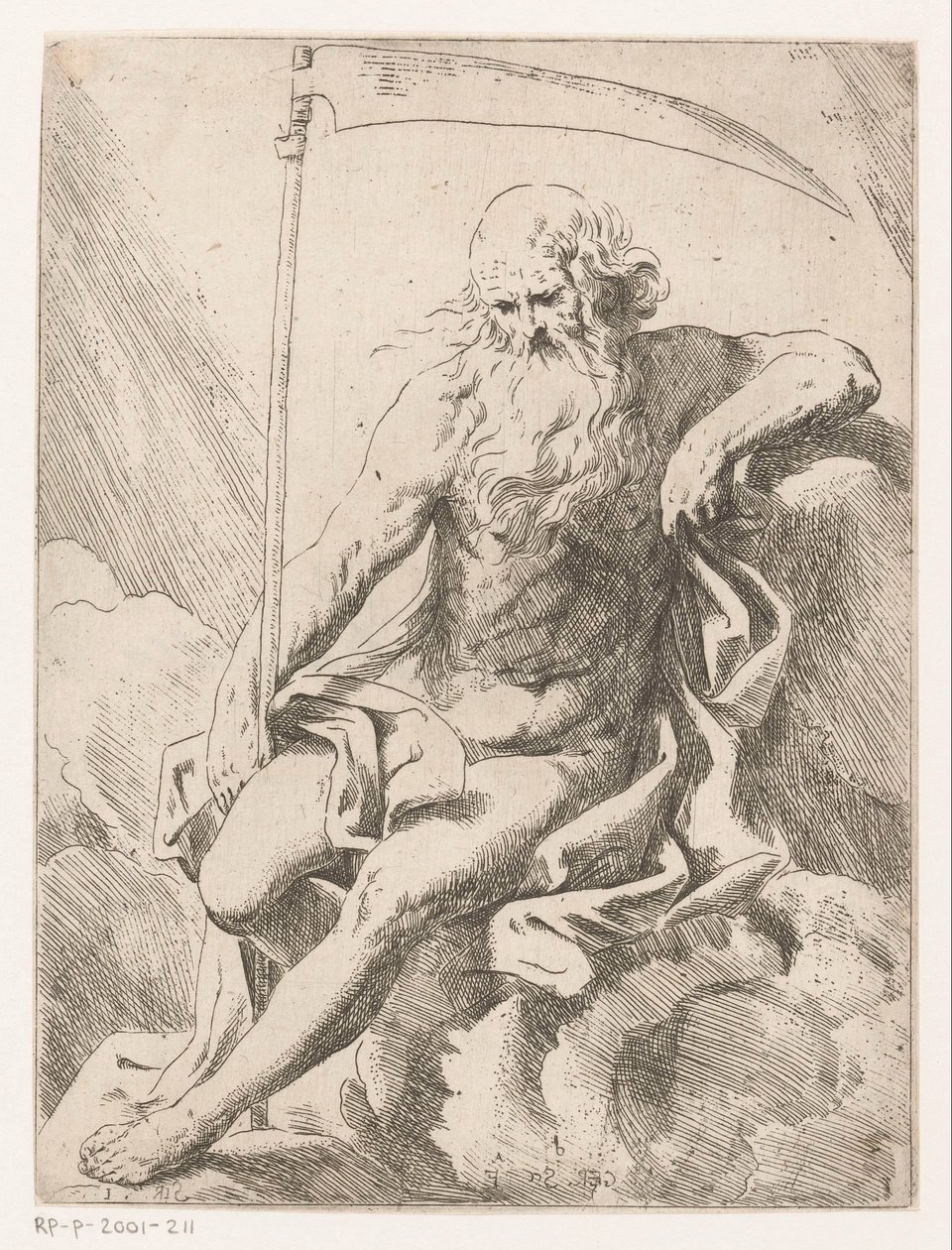 Saturnus med lie av Girolamo Scarselli