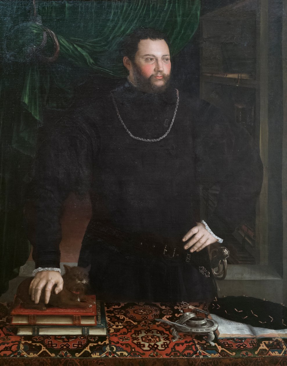 Porträtt av en gentleman av Girolamo da Carpi