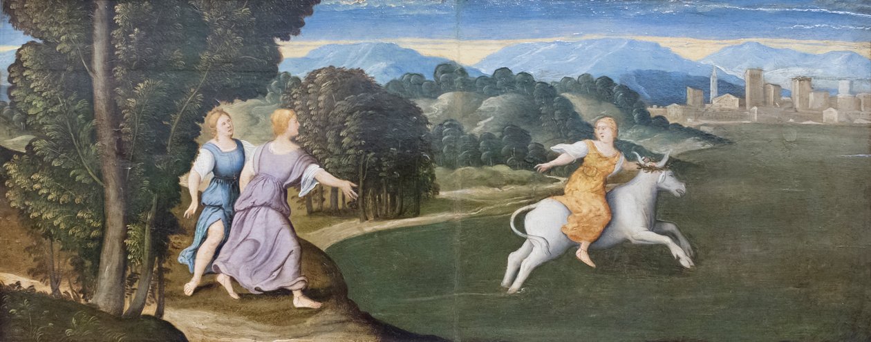 Europas våldtäkt av Girolamo da Santacroce