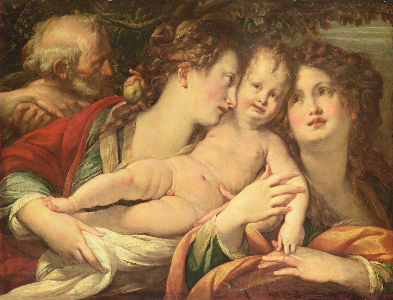 The Mystical Marriage of St. Catherine, c.1610 (panel) av Giulio Cesare Procaccini