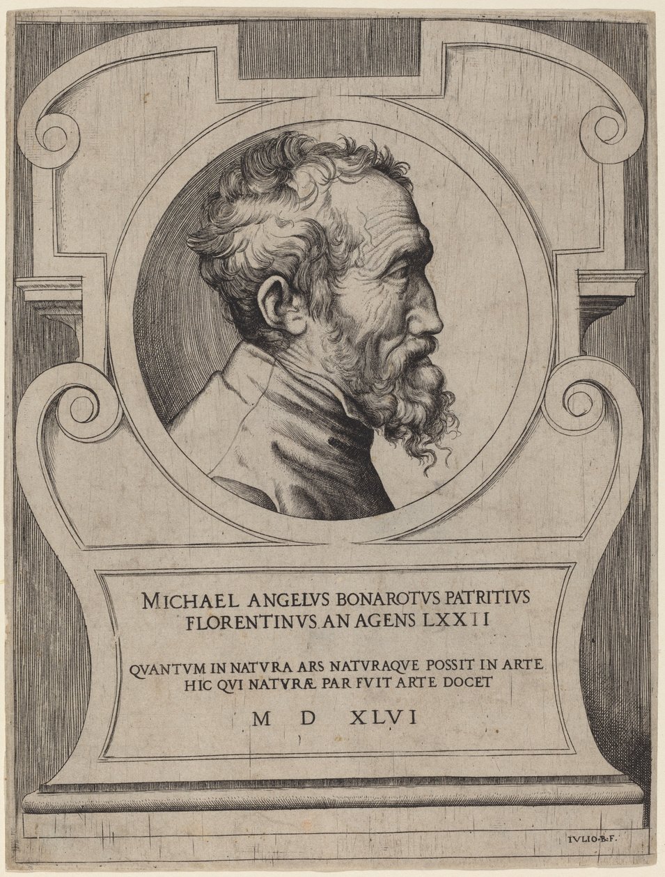 Michelangelo av Giulio Bonasone