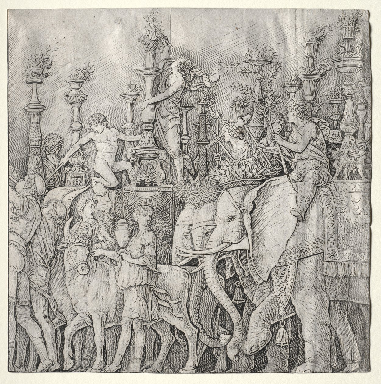 Caesars triumfer: Elefanterna av Giulio Campagnola