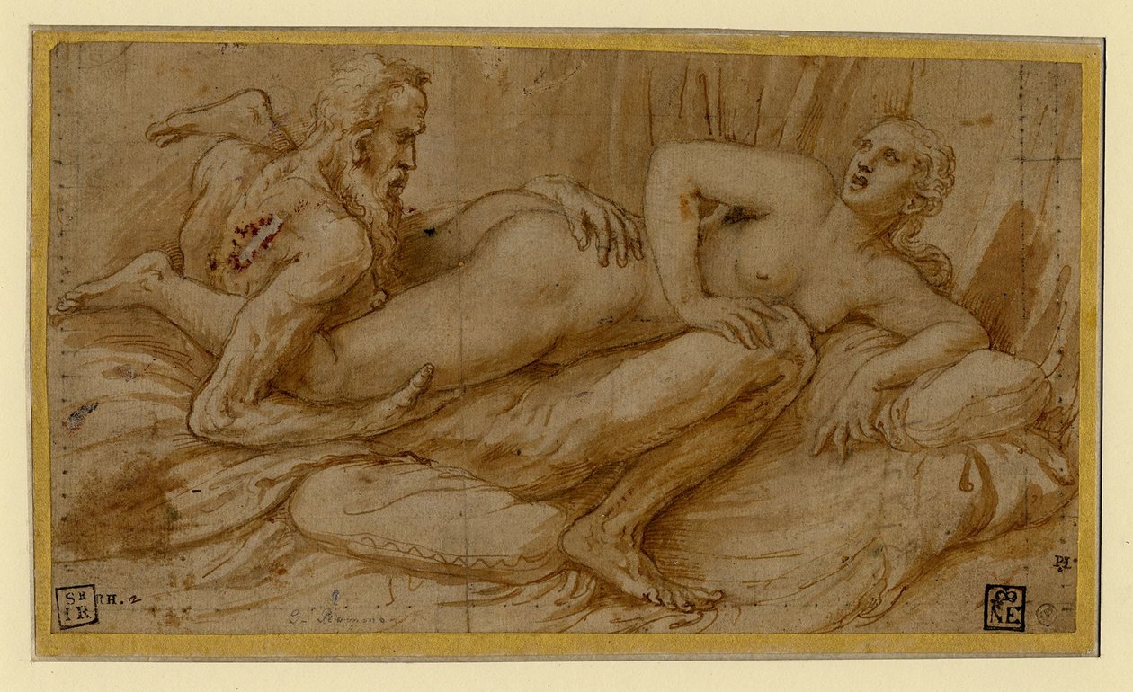 Erotisk scen, efter 1524 av Giulio Romano