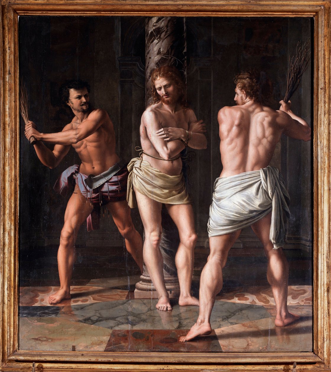 Kristi flagellation av Giulio Romano