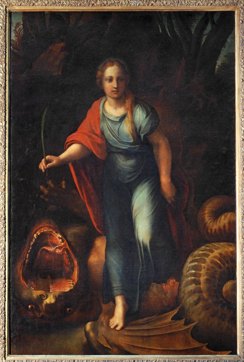 Sainte Marguerite - Sankta Margareta ... av Giulio Romano