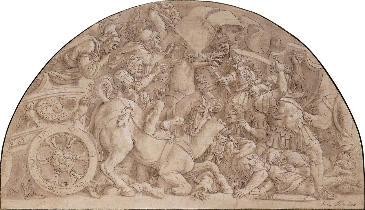 Slaget vid Horatii, av Giulio Romano