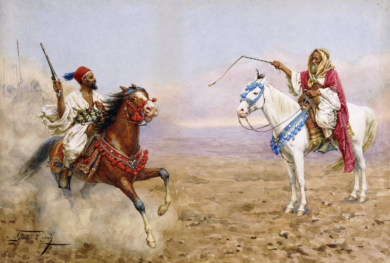 Arabiska ryttare, av Giulio Rosati
