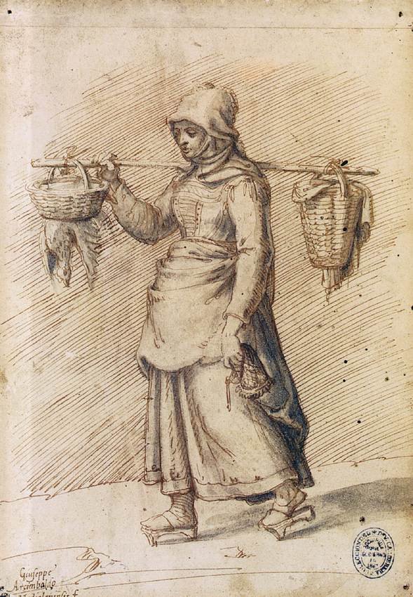 Farm Woman Going to Market av Giuseppe Arcimboldo