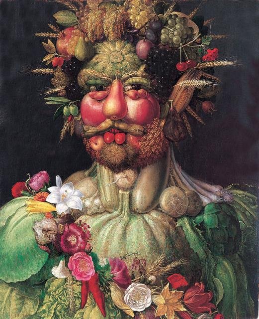 Rudolf II som Vertumnus av Giuseppe Arcimboldo