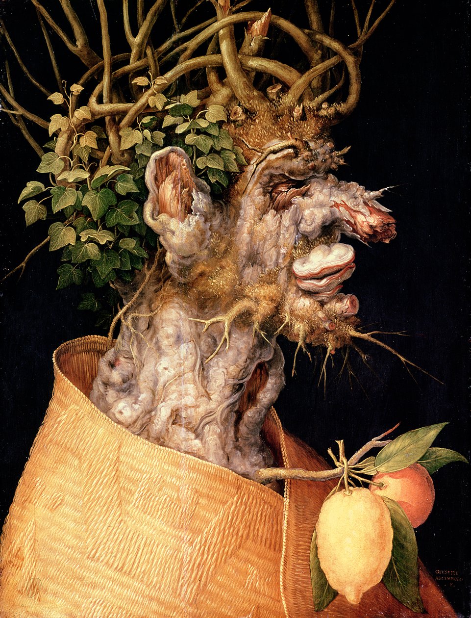 Vinter, av Giuseppe Arcimboldo