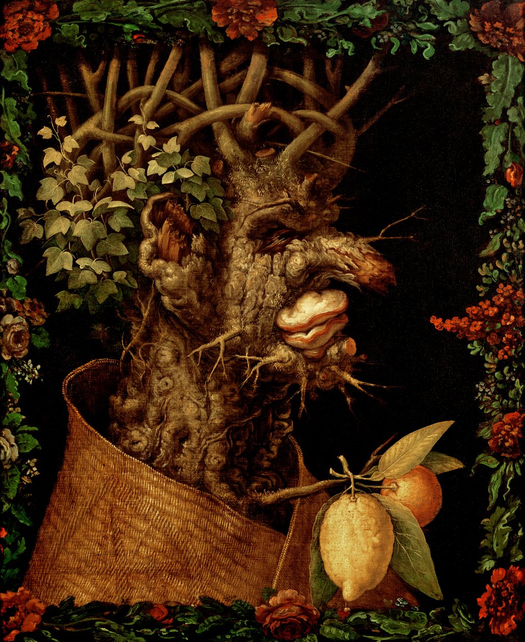 Vinter, 1573 av Giuseppe Arcimboldo