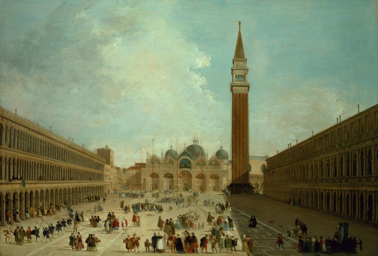 San Marco, Venedig av Giuseppe Bernardino Bison