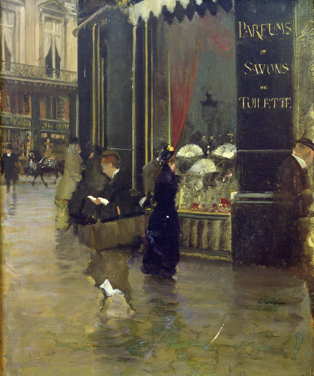 La Parfumerie Viollet, Boulevard des Capucines av Giuseppe de Nittis