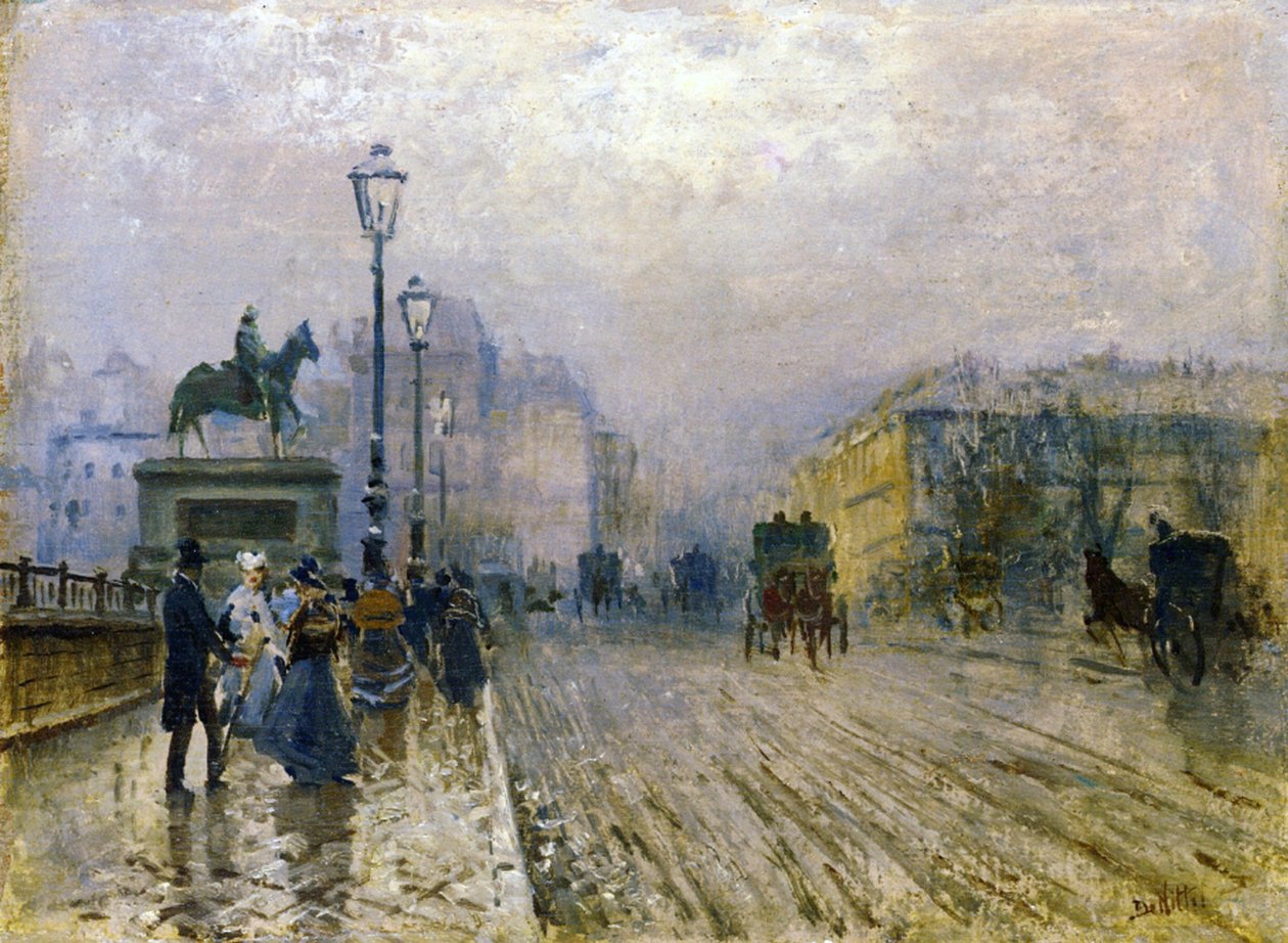 Pont Neuf, Paris av Giuseppe de Nittis