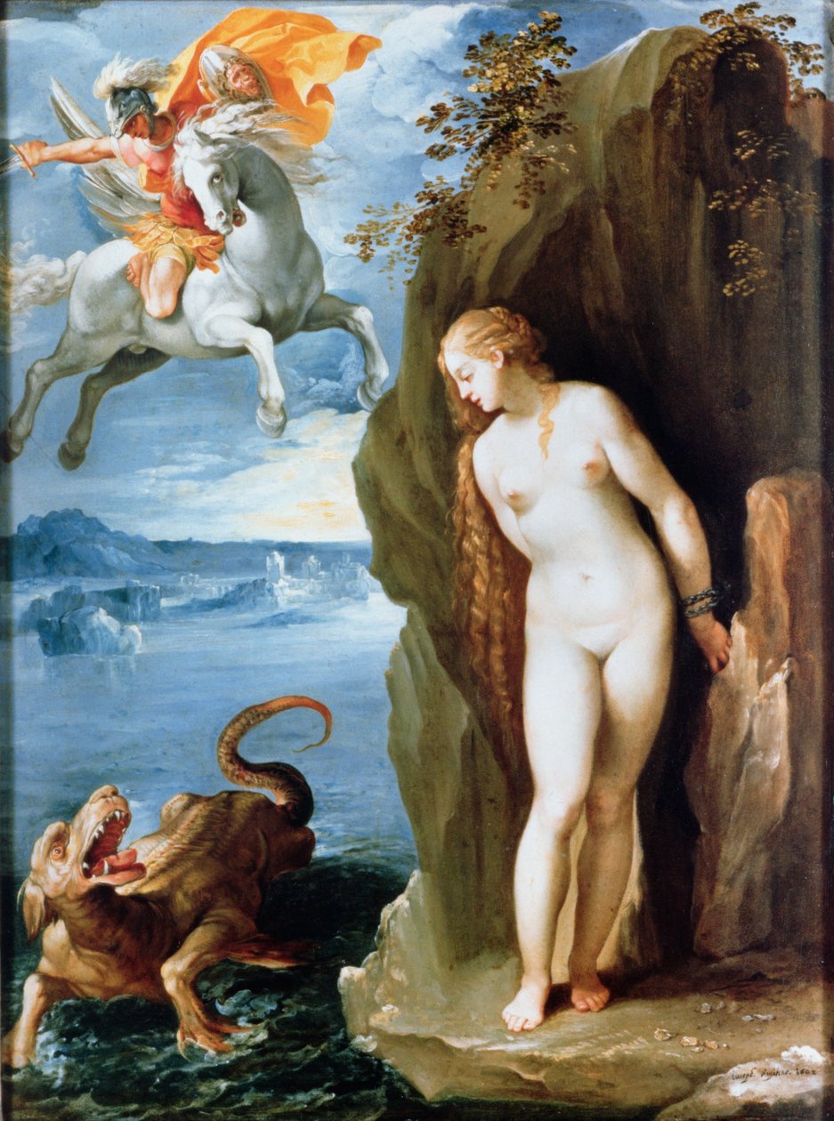 Perseus räddar Andromeda av Giuseppe Cesari