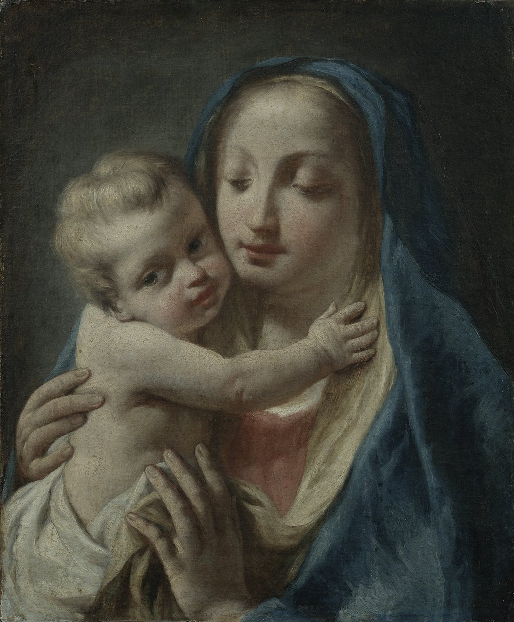 Jungfru och barn, ca 1750-60 av Giuseppe Angeli