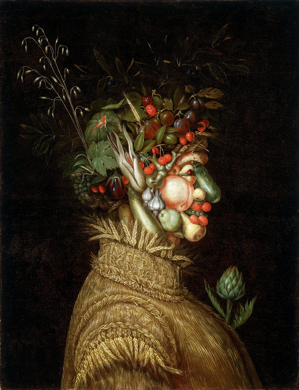 Allegoriskt porträtt - "Sommar" av Giuseppe Arcimboldo