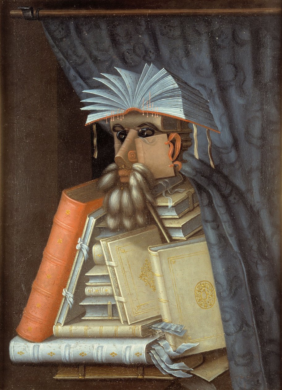 Bibliotekarien av Giuseppe Arcimboldo