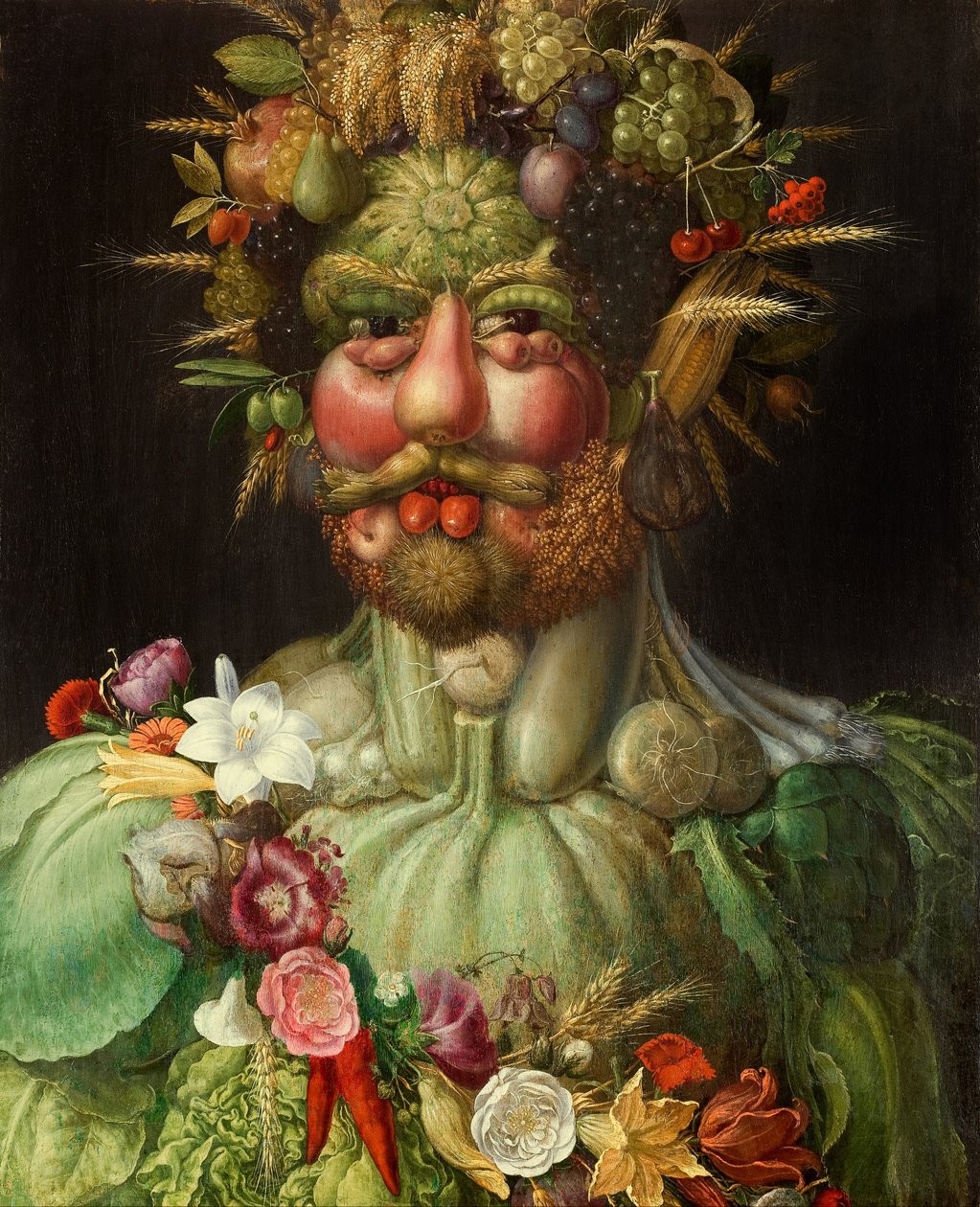 Vertumnus, 1591 av Giuseppe Arcimboldo