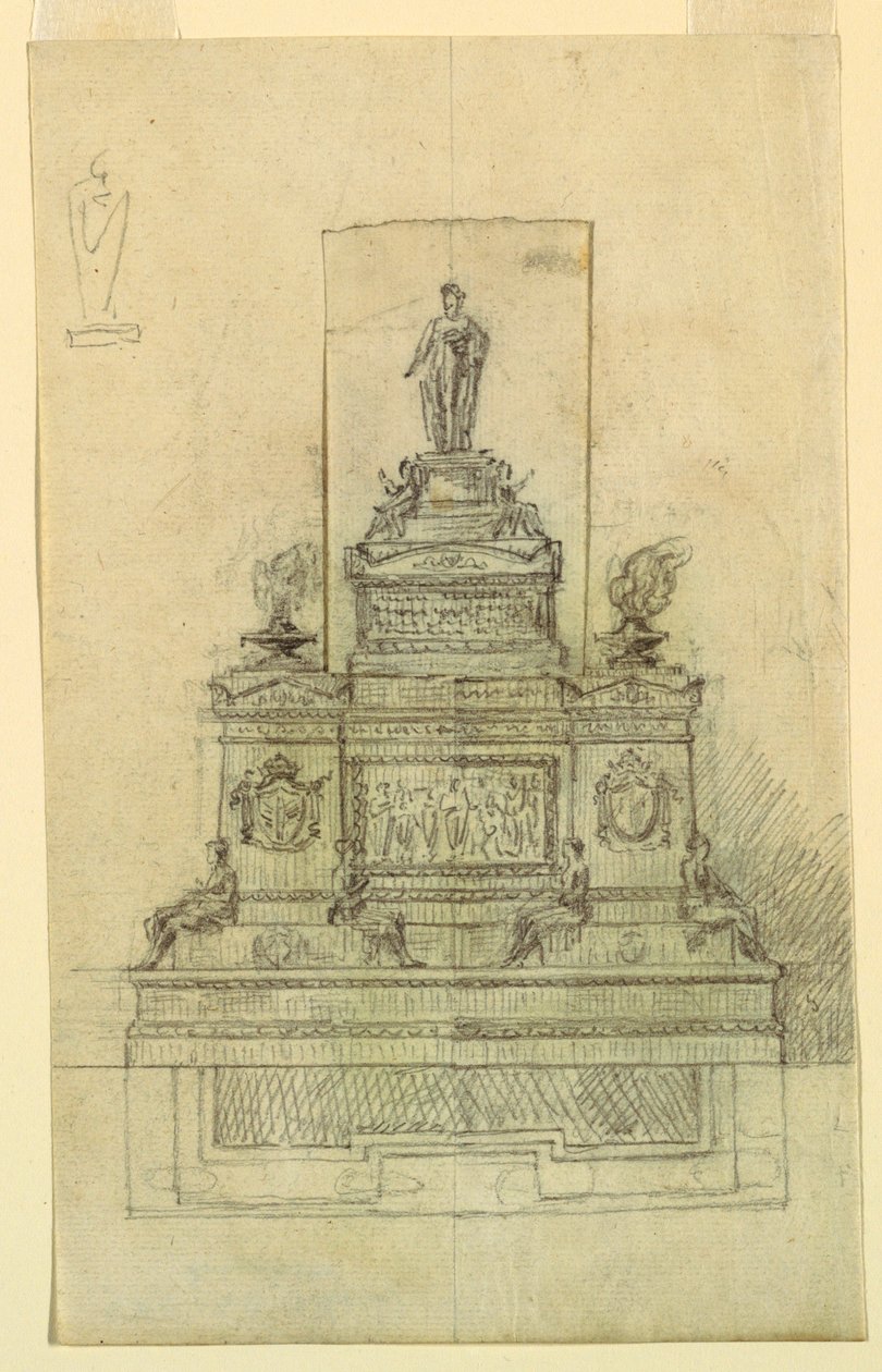 Design för ett monument av Giuseppe Barberi