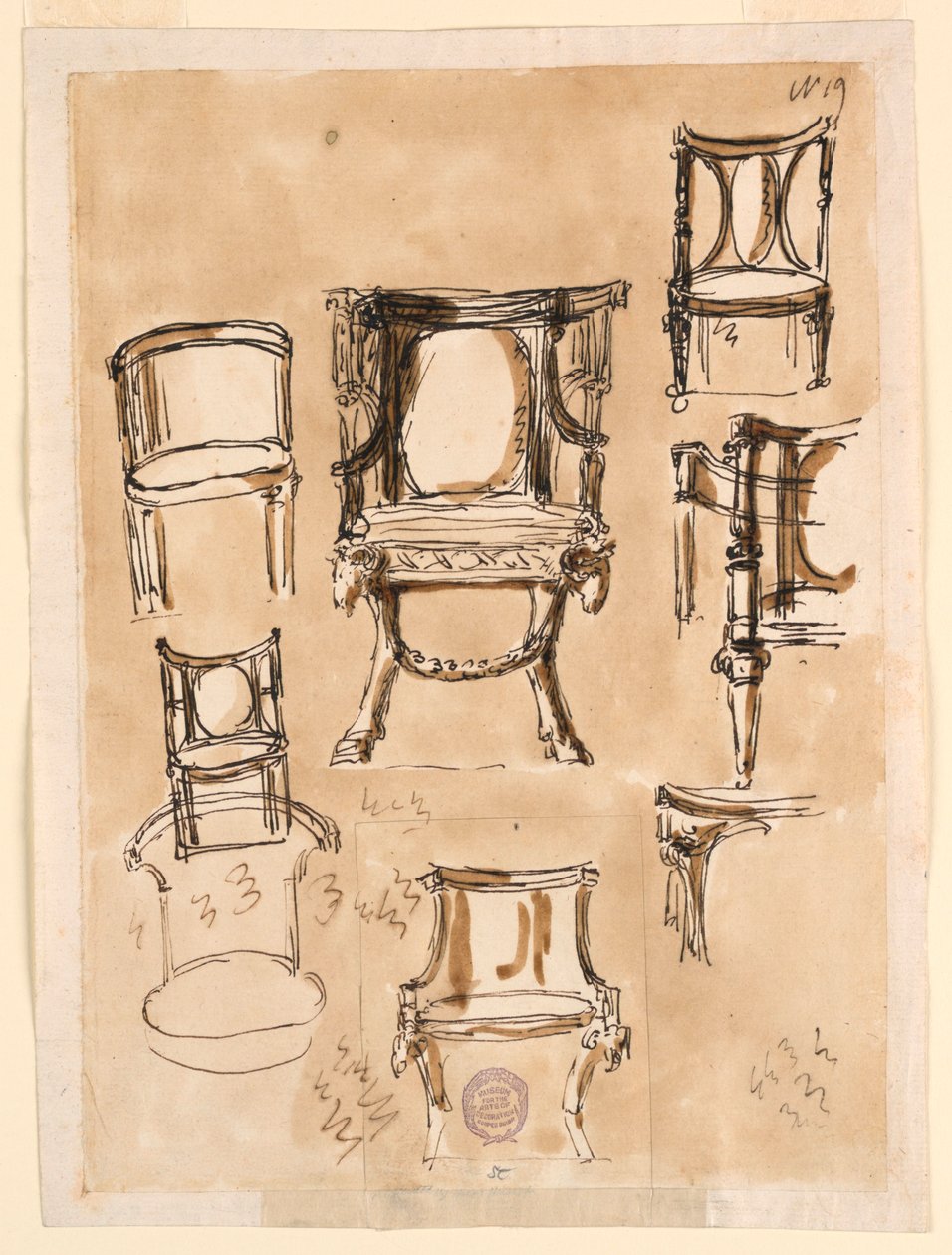 Design för stolar av Giuseppe Barberi