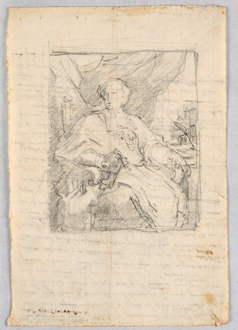 Porträttskiss av Giuseppe Barberi