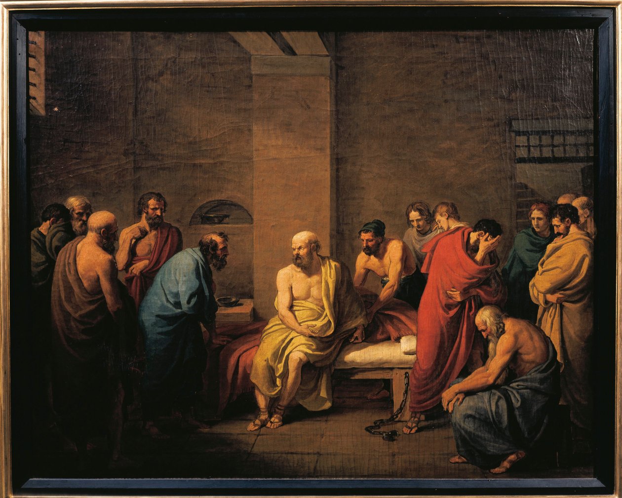 Italien, Cremona, Sokrates död av Giuseppe Diotti