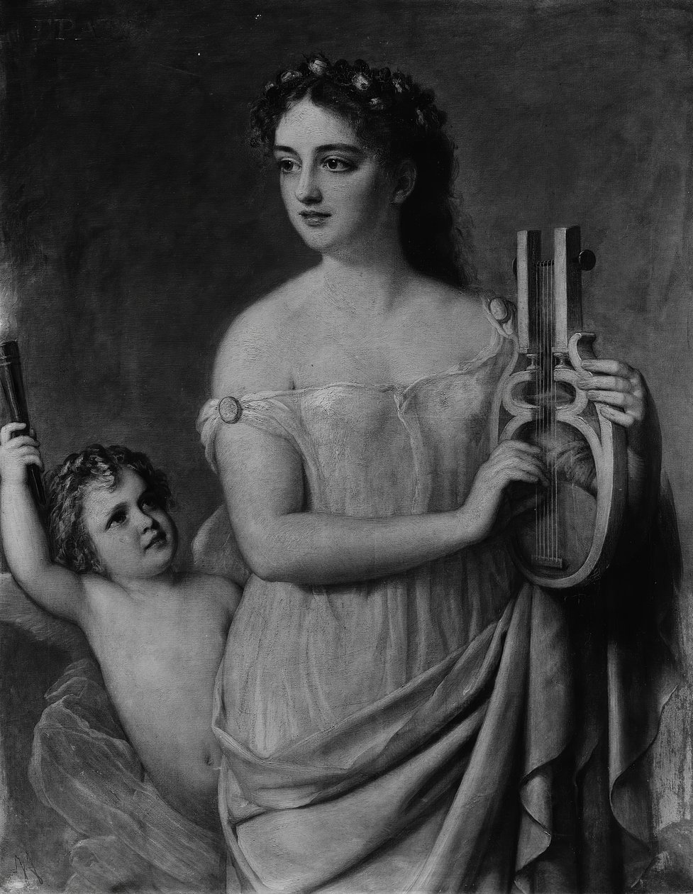 Erato, 1869 av Giuseppe Fagnani