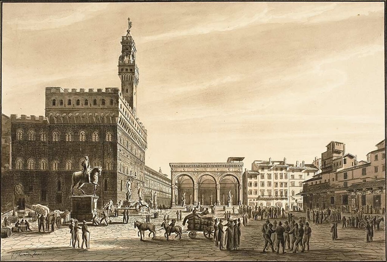 Piazza Signoria av Giuseppe Gherardi