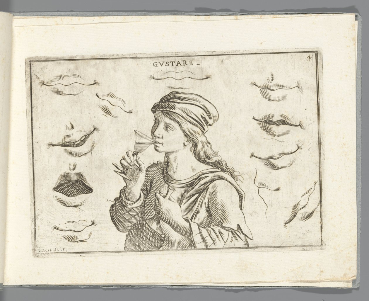 Smak Gustare (titel på objekt) av Giuseppe Maria Mitelli