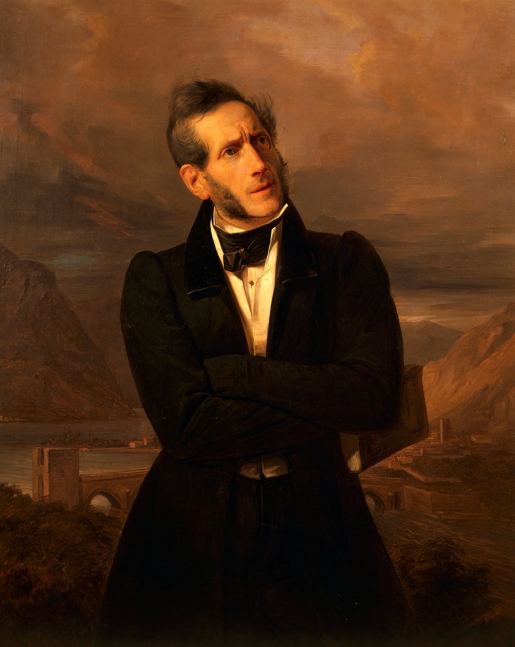 Porträtt av Alessandro Manzoni (Milano av Giuseppe Molteni