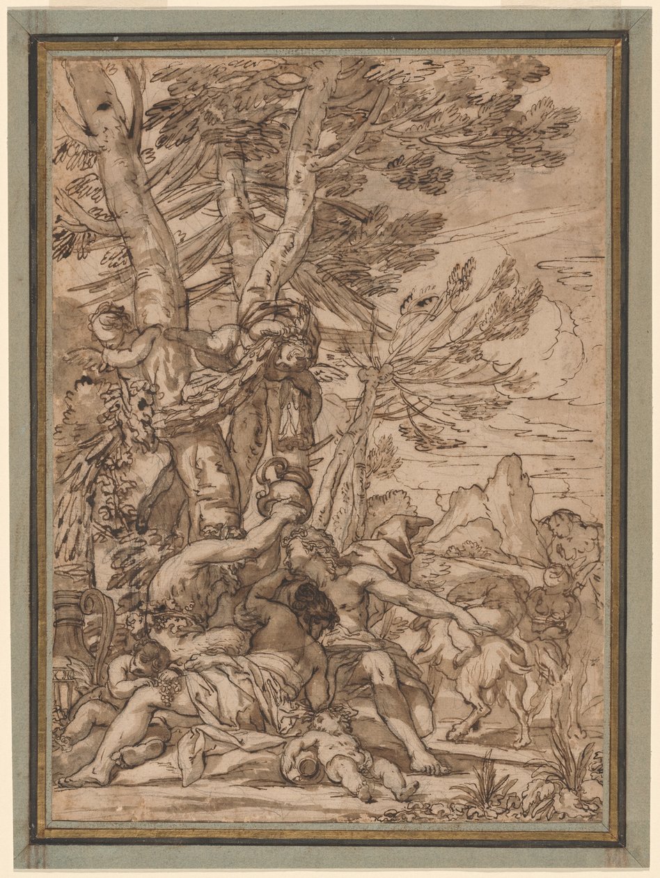 en bacchanal av Giuseppe Nicola Nasini