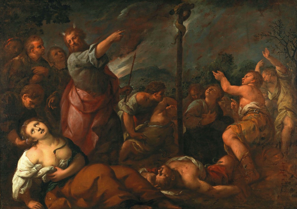 Moses och den fräcka ormen. av Giuseppe Nuvolone