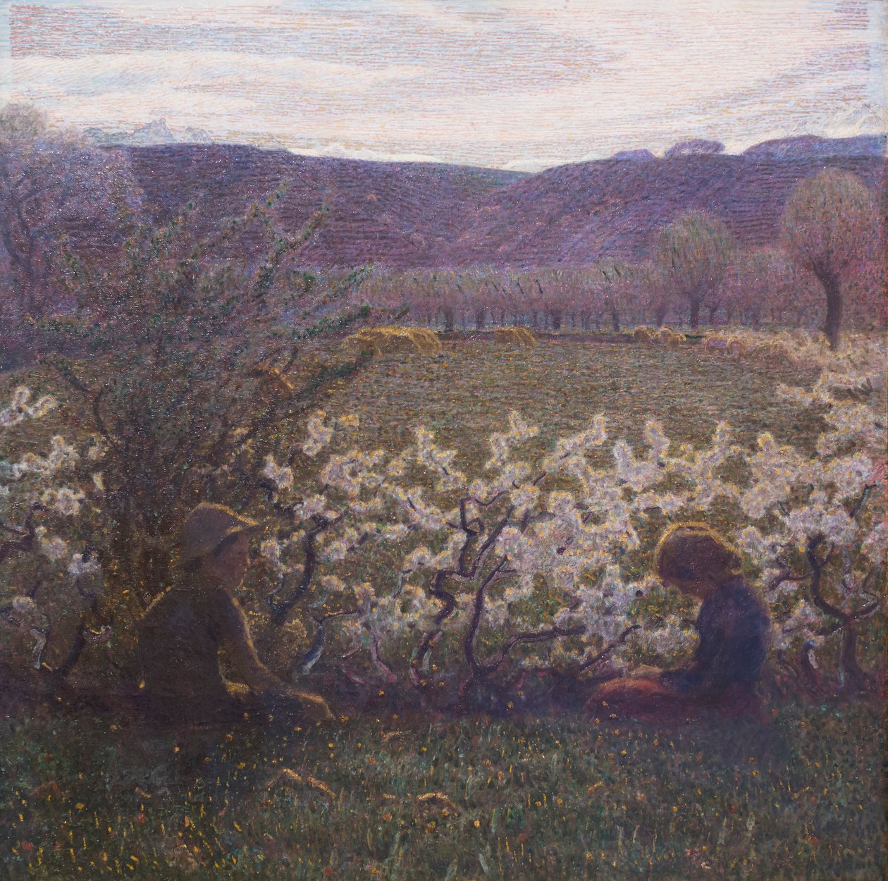 Blommig äng av Giuseppe Pellizza da Volpedo